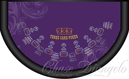 3 Card Poker Layout, Three Card Poker Layout, Used Casino Equipment