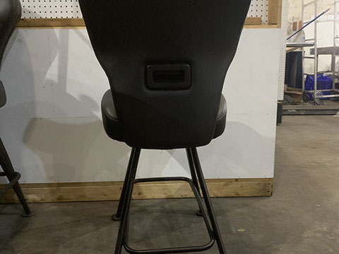 Used Casino Chairs.  Blackjack Stool Refurbished, new upholstery and powdercoating