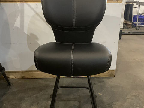 Used Casino Chairs.  Blackjack Stool Refurbished, new upholstery and powdercoating